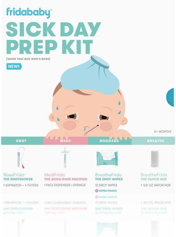 Fridababy Baby Sick Day Prep Kit - The Superhero Survival Kit & SleepFrida THE NATURAL VAPOR BATH BOMBS