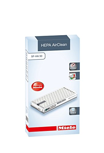 Miele Original 9616280 SF-HA 50 HEPA Air Clean Filter with TimeStrip Indicator for Miele Complete C2/C3, Compact C1/C2 Vacuum Cleaners, Blue