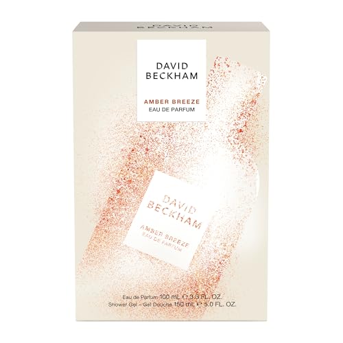 David Beckham Amber Breeze Eau de Parfum and Shower Gel Gift Set for Men, Ambery Aromatic Fragrance, 100ml (3.3oz), 150ml (5oz)