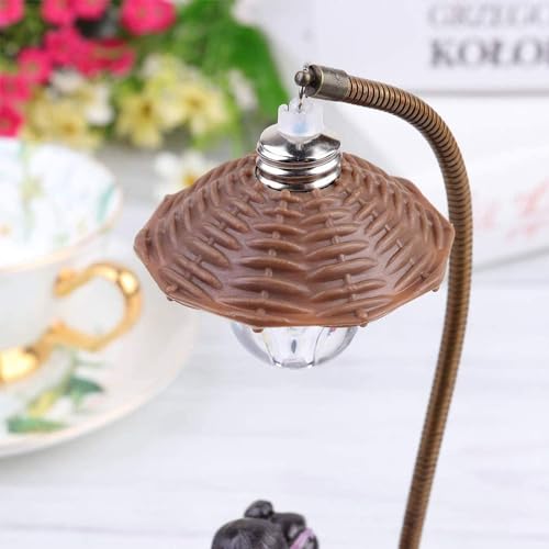 KASTWAVE Bedroom Couple Night Light, Desktop Light Ornament, Creative Pastoral Tree Stump Resin Decoration Cute Table Lamp, 9 * 6.5 * 20cm Night Light Birthday Gift for Women Girls("JUST FOR YOU")