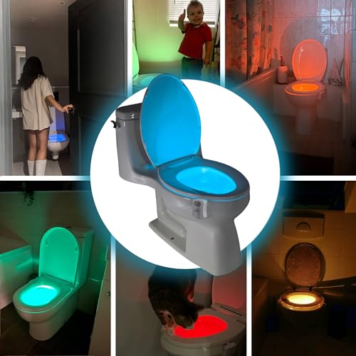 The Original Toilet Bowl Night Light. Motion Sensor Home Gadgets for Men Women Dad Gifts for Men Fathers Day Christmas. Funny Novelty Bathroom Accessory. Birthday Presents. Fun Cool Gadgets Gift