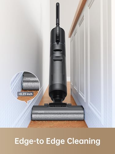 Dreame H12 Dual Wet Dry Vacuum Cleaner, 4-in-1 Cordless Multi-Surface Vacuum Cleaner, Self-Cleaning in One Step with Hot Air Drying, Edge to Edge Cleaning, App