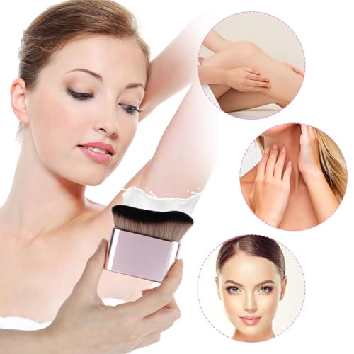 Self Tanning Brush, Soft Body Makeup Brush, Portable Self Tan Brush, Self Tanner Face Brush For Face Body & Leg Makeup