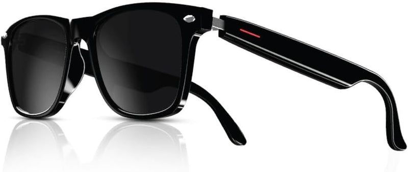 Green Lion Paris 2 Smart Glass, Open Style Audio Experience, Fit Free,8-Hour Endurance,Touch Control, UAV/UVB Protect,Play/Pause Song, Previous/Next Song - Black