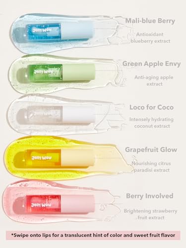 SHEGLAM Makeup - Jelly Wow Hydrating Lip Oil - Long-wearing moisturizing, non-sticky Plumping Lip Gloss with Sponge Tip Applicator (Berry Involved), NET WT. 0.21 OZ./6g