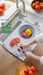 Chopping Board Set, Multi-Use Cutting Board & Strainer, Over-the-Sink or Tabletop, Includes Detachable Foldable Washing Basket Colander, Easy-Store Design for Space Efficiency