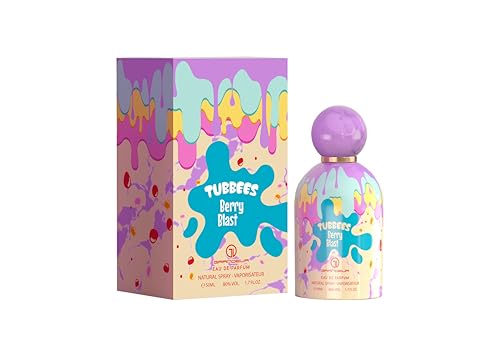 Grandeur Tubbees Perfume 50ML - BERRY BLAST | Unisex Kid-Friendly Gourmand-Inspired Fragrance
