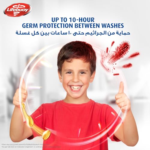 LIFEBUOY Hand Wash, Mild Care for 100% stronger germ protection* with 10x Moisturizers^, 200ml x 3