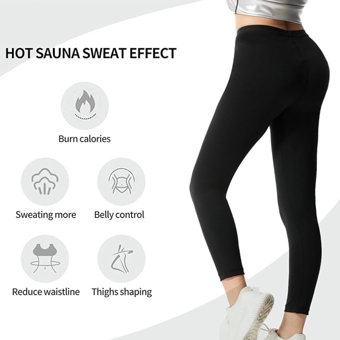 RR-INTL Sauna Suit Women Weight Loss Gym Sweat Suits Workout Jacket Lock Sweating Profusely Pants Workout Fitness Compression Sweat Suits for Women