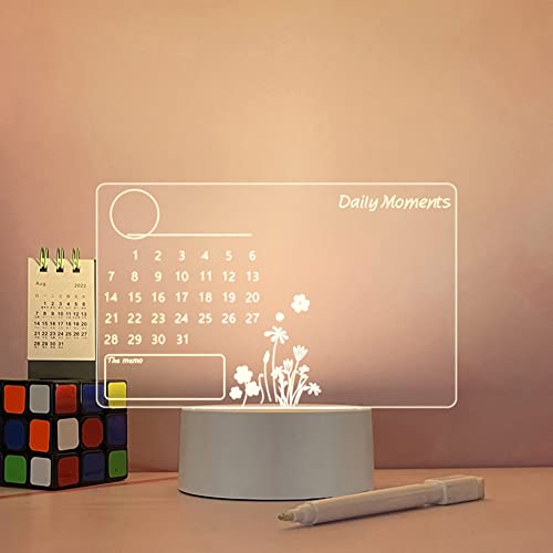 CRTGW Note Board Creative Led Night Light USB Message Board Holiday Light with Pen Gift for Children Girlfriend Decoration,Childrens Night Light Writing Lamp