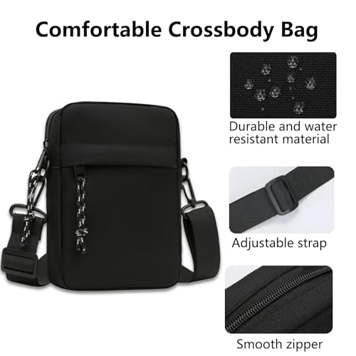 Azonee Sling Bag, Sling Crossbody Backpack Shoulder Bag for Men Women, Lightweight One Strap Sling Bag Backpack Mini Sling Purse Chest Bag for Hiking Walking Biking Travel Cycling