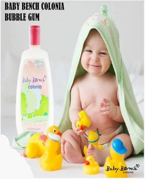 Baby Bench Colonia BUBBLE GUM COLOGNE | Perfume for Babies, Gentle & Safe, Mild Fragrance | Long-lasting Moisture & Delicate Fragrance | Safe for Mother's Hands & Baby's Skin 200 ml - (Pack of 3).