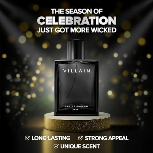 Villain Classic Perfume for Men, Eau De Parfum (EDP) - 100ml, Premium Fragrance Spray for Men, Best Gift for Men - Woody & Spicy