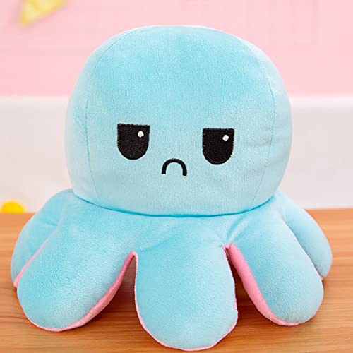 ECVV Reversible Octopus Plush Doll Baby Reversible Plushie Stuffed Animal Cute Octopus Toys for Children Girls Boys Birthday Gift