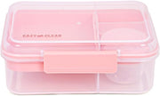3/4/5 Compartment Convertible Bento Lunch Box with Gravy Bowl, Pink