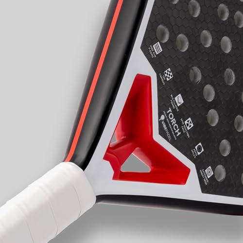 VIBEPADEL Torch Padel Racket Intermediate Advanced for Power, Precision and Performance | Padel Rackets for Adults with Carbon Frame and VIBE EVA P-CORE | Paddle Tennis Racket