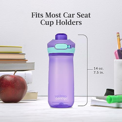 Contigo Jessie Beverage|Water Bottles, 14 oz, BLUE POPPY AMETHYST