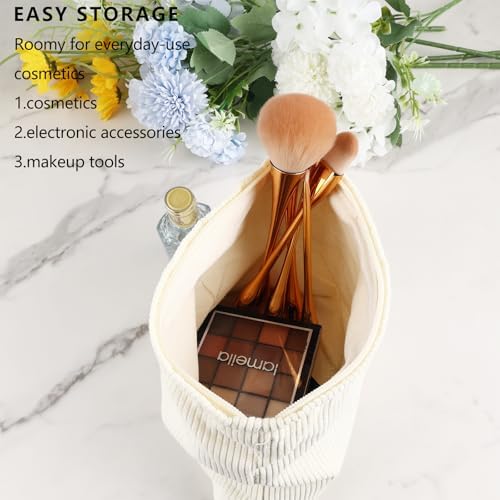 ZLFSRQ 3Pcs Checkered Makeup Bag for Women Large Cosmetic Bag Set Travel Toiletry Bag Makeup Pouch Bag for Purse Pink Zipper Storage Bag Organizer Cute Small Aesthetic Girls Car Essentials Bag