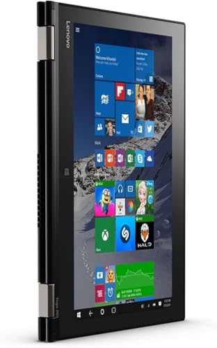 Lenovo Thinkpad YOGA 260 Renewed Ultrabook Business Laptop | intel Core i5-6300U CPU | 8GB RAM | 256GB SSD | 12.5 inch Touchscreen 360° | Windows 10 Professional | RENEWED, black