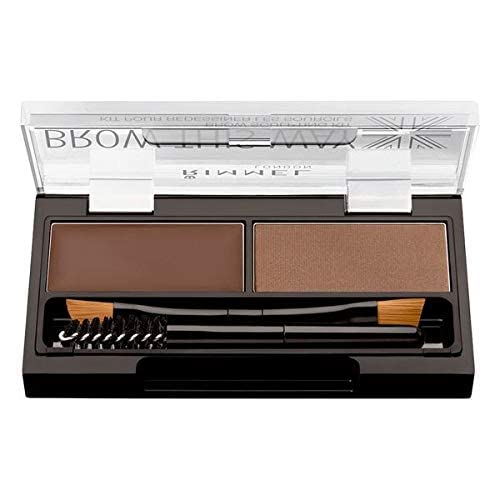 Rimmel London, Brow This Way Eyebrow Sculpting Kit, Dark Brown