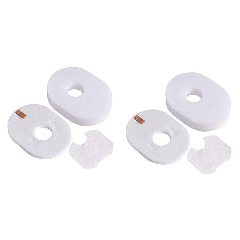 WRCJYTQX 2 Pack HV300 Replacement Filters suitable for Shark Rocket HV300, HV300W, HV301, HV302, HV303, HV305, HV308, HV310, UV450, 6 Foam + 6 Felt Filters and 6 Post-filters, Replaces Part XFFV300