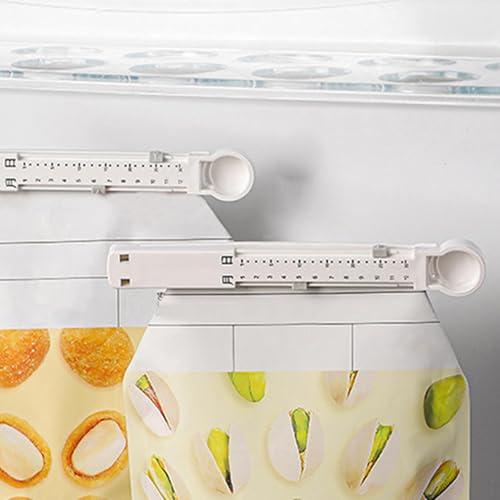 Food Bag Sealing Clip | Food Storage Sealing Bag Clips | 6X Food Package Sealing Clamp with Time Scale for Snacks, Coffee, Sandwich, Candy