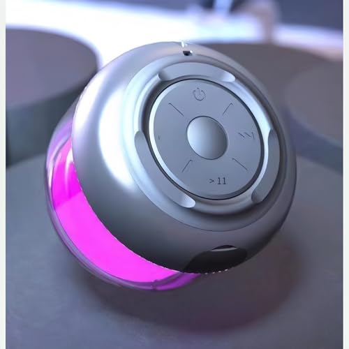 ZXXZKWPP Portable Bluetooth Speakers with Colorful Lights, Loud Sound, Small Bluetooth Speaker with Wireless Stereo Pairing, HiFi Sound, Long Playtime,for Shower,Home,Outdoor-W