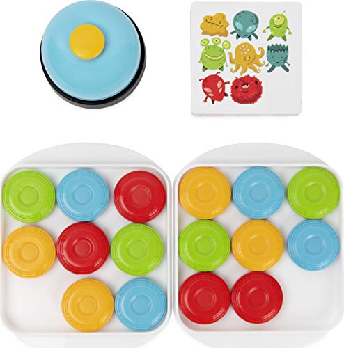 Spin Master Games Quick Pucks, Pattern Matching On-the-Go Puzzle for Adults and Kids ages 8 and Up