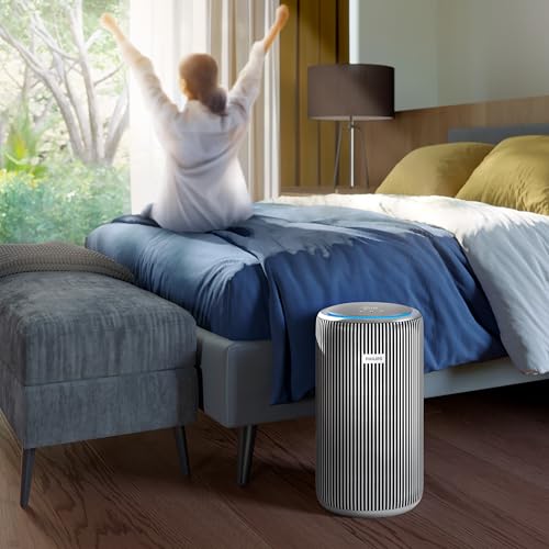 Philips Smart Air Purifier PureProtect 4200 Series - Rooms up to 156 m2, HEPA, Active Carbon, 5 Speeds, Sleep Mode, Child Lock, Connected to Air+App, Supernova Silver - AC4220/12