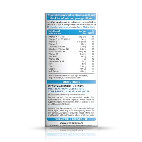 Vitabiotics Wellbaby Multivitamin Liquid - 150 ml