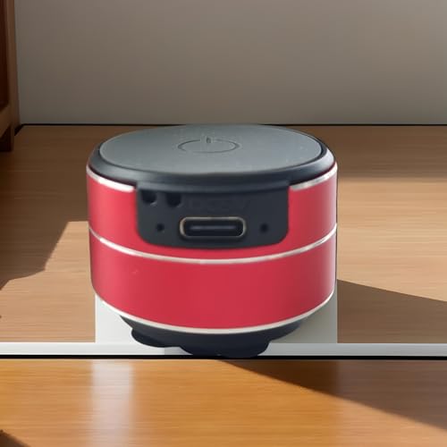 Buzzgo Speaker, Wirelessly BT Speaker, Small Bone Conduction Subwoofer with Enhanced Bass, 360° Surround Sound, Pocket-Sized, Type C Charging, Button Control, Suction Cup Design, for Smooth Surfaces