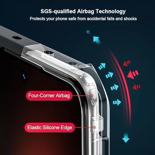 For Samsung Galaxy S24 FE Cover, Camera Lens Protection Case, TPU Shockproof Airbags Bumper Anti-Yellowing Mobile Phone Back Cover, Slim Fit Protective Casing
