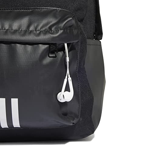adidas Classic Badge of Sport 3-Stripes Backpack- BLACK/WHITE