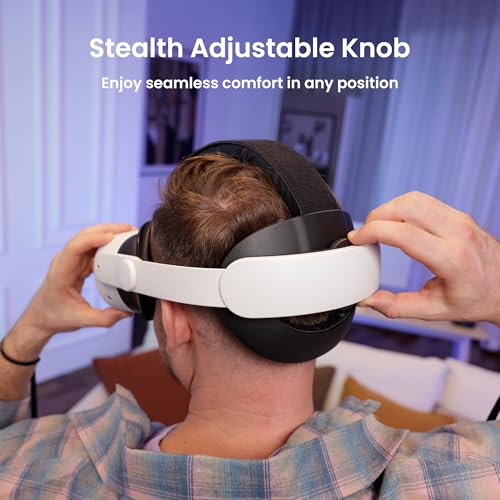 KIWI design K4 Comfort Head Strap Compatible with Meta Quest 3/Quest 3S