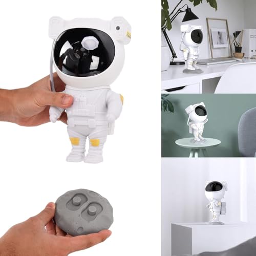 Longzhuo Space Buddy Projector, Star Projector Galaxy Light, Astronaut Night Light Projector with Remote Control Timer, Desk Lamp LED Lights Suitable for Kids Adult Bedroom Birthday Christmas Gifts
