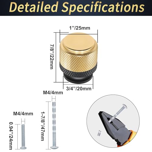 NALACAL 12 Pack Knurled Cabinet Knobs, Kitchen Cabinet Knobs, Modern Decorative Drawer Knobs, Modern Dresser Knobs Knurled Cabinet Hardware - 1 Inchfor Kitchen Bedroom Cupboard, Black & Gold