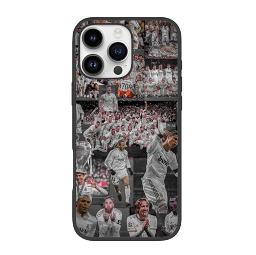 Silk Route Style 1 Real Madrid Players Design Mobile Back Cover for Apple iPhone 16 Pro, Multicolor