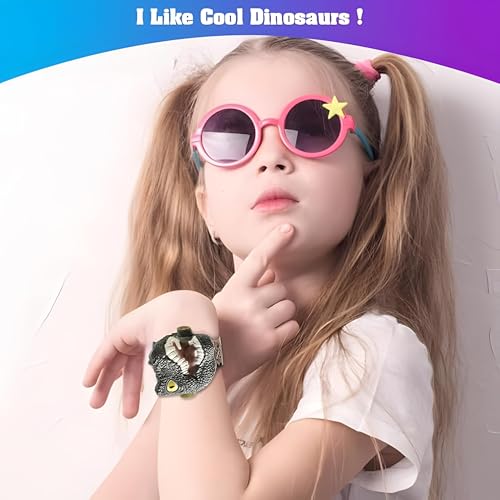 Aputue Projection Watch for Kids, Dinosaur Projection Children's Watch, Images Projector Watch, Children Digital Dinosaur Watch with 24 Kinds of Dinosaur Projection Pattern for Kids