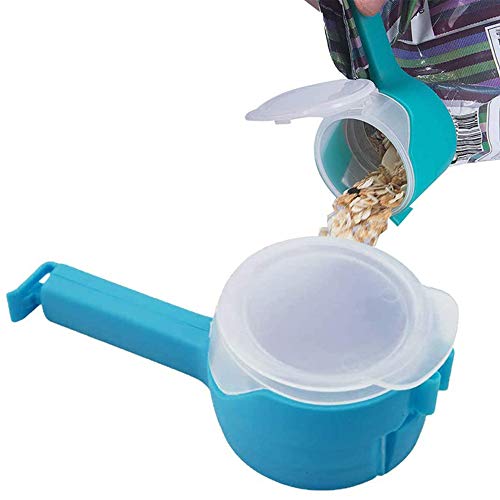 Wanhenda 4pcs Seal Pour Food Storage Bag Clip Snack Sealing Clip Keeping Fresh Sealer Clamp Plastic Helper Food Saver Travel Kitchen Tools