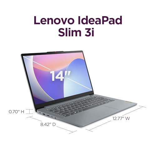 Lenovo IdeaPad Slim 3i -Lightweight Laptop-14" FHD IPS - 16GB Memory - 512GB SSD Storage - Intel® Core™ i7-13th gen - Grey - Non backlight (1 Year Service center Warranty)