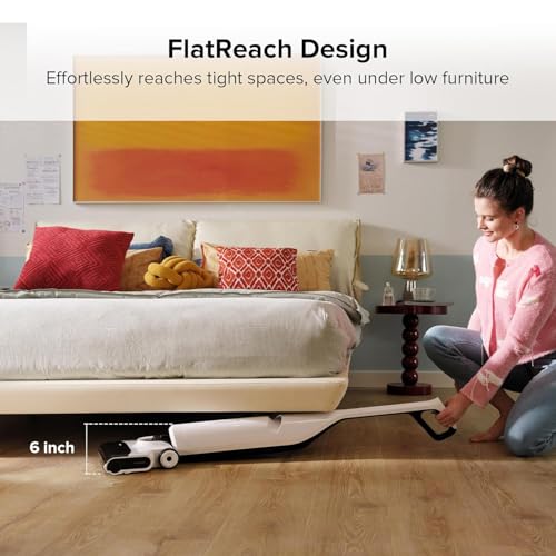 Roborock Flexi Lite Wet Dry Vacuum Cleaner Cordless, Lightweight Vacuum Mop with 17000 Pa Suction, 180° FlatReach Design, Self-Cleaning and Hot Air Dry Floor Cleaner for Mopping Hard Floors