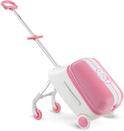 3in1 Ride-On Suitcase Convertible Kids Travel Suitcase, Trolley & Ride-On 34L Cabin-Friendly, 360 Swivel Wheels, Ergonomic Seat Perfect for Family Vacations, School & Airports (3+ Years) - Panda