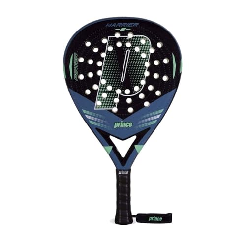 Prince Harrier V2 Padel Racquet, Black/Blue/Mint