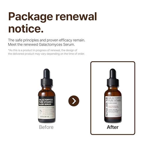 Some By Mi Galactomyces Pure Vitamin C Glow Serum | 30Ml | Daily Brightening Vitamin C Serum For Glass Skin | Improvement Of Skin Texture & Elasticity