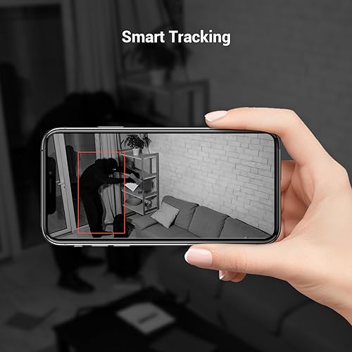 EZVIZ 2 Pack Indoor Security Cameras Wireless with App, 1080P, Pet Camera, Baby Monitor, Auto Tracking, Motion Detection, 10M IR Night Vision, Two Way Audio, Alarm, Google Alexa Control (C6N)