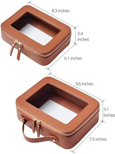 Small Cosmetic Bag for Purse Mini Makeup Bag for School Cute Clear Make Up Pouch for Travel Tiny Leather White Make Up Organizer Case for Backpack Toiletry Bag Waterproof Square Pouch with Zipper
