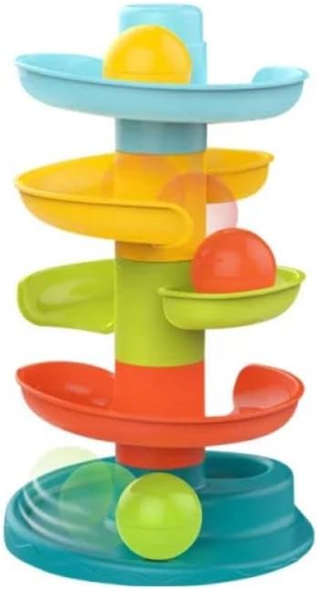 Baybee Baby Ball Tower for Toddlers, Ball Drop and Roll Swirling Tower with 4 Tier & 3 Balls Educational Development Activity Toys for Kids Ball Tower Ramp Toys for Baby 1 2 3 4 Years - BALL TOWER