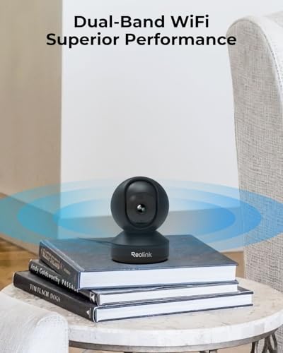 REOLINK E1 Pro HD Plug-in Home Security Indoor Camera with 2.4/5 GHz Wi-Fi, Auto Tracking, Smart Person/Pet Detection, Multiple Storage Options, Ideal for Baby Monitor/Pet Camera/Elderly