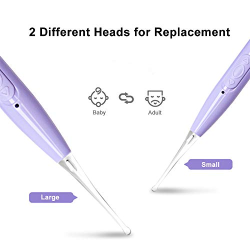 ametoys Earpicks Ear Wax Removal Tools with LED Light Flashlight Earpick Ear Spoon Tweezers Ear Cleaner for Baby Ear Health Care Ear Cleaning Tool with Case Green Ear Spoon