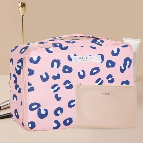 Queboom Travel Makeup Bag Cosmetic Bag Makeup Bag Toiletry bag for women and girls